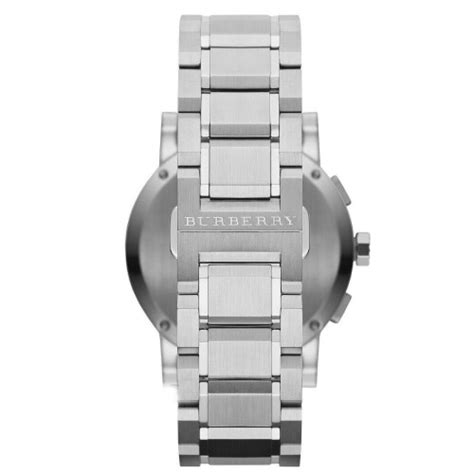 Burberry BU9363 Blue Dial Large Check Stainless Steel Men's 